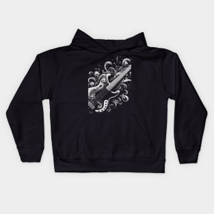 Cool Bass Guitar Kids Hoodie